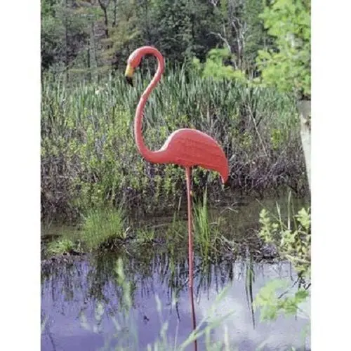Union 62565 Realmingo 52" Original Featherstone Pink Plastic Lawn Flamingo - Quantity Of 1 1