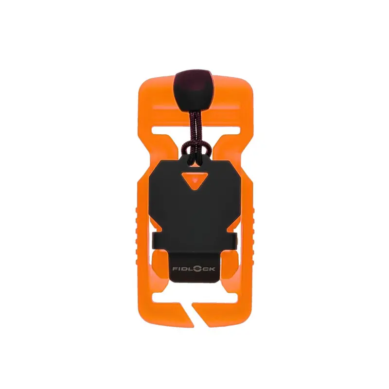 V-Buckle 25 Split Bar Black Flap + Pull Tab - Gitd Orange 1