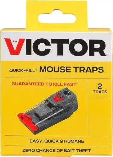 Victor M140b 2-Count Pack Of Quick Kill Mouse Traps 1