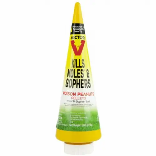 Victor M6006 6 Oz Container Of Mole And Gopher Peanut Bait - Quantity Of 8 1