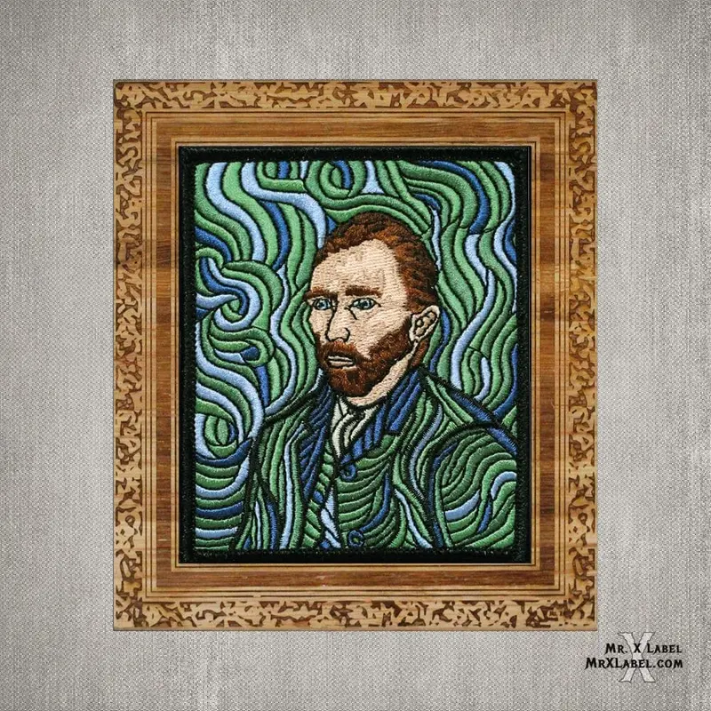 Vincent Van Gogh - Self-Portrait Patch W/ Frame 1