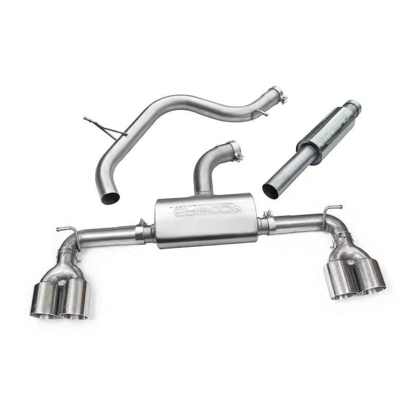 Vw Golf Gti (Mk7) 2.0 Tsi (5G) (12-17) Quad Exit Cat Back Golf R Style Performance Exhaust 1