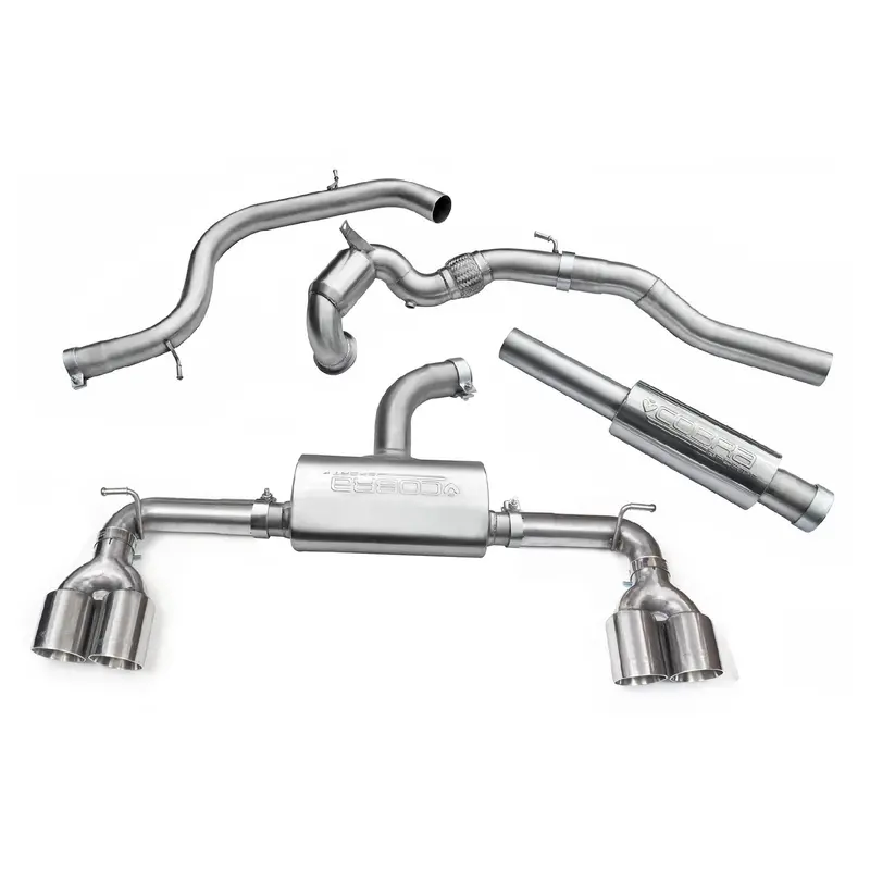 Vw Golf Gti (Mk7) 2.0 Tsi (5G) (12-17) Quad Exit Turbo Back Golf R Style Performance Exhaust 1