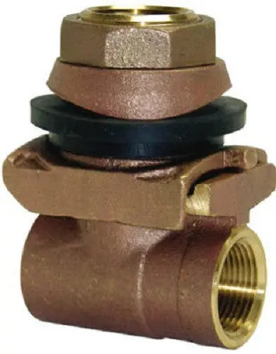 Water Source Pa125nl 1-1/4" 150 Psi Brass Pitless Adapter For Submersible Wells 1