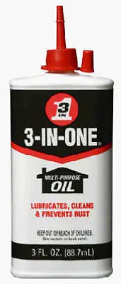 Wd-40 10135 3 Oz 3-In-One Multi Purpose Lubricating Oil - Quantity Of 6 1