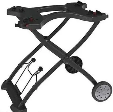 Weber 6557 Q Portable Rolling Grill Cart For Q1000 Or Q2000 Series Grills - Quantity Of 1 1