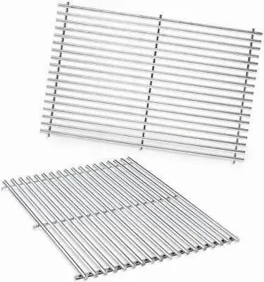 Weber 7528 Set 2 Stainless Steel Grill Bbq Cooking Grates Genesis E-300 S-300 1