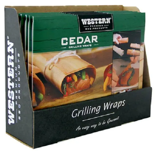 Western Premium Bbq 81231 8-Pack Of Cedar Bbq Grilling Wraps - Quantity Of 2 1
