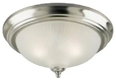 Westinghouse 64305 2 Light Flush Mount Brushed Nickel Ceiling Light Fixture 1