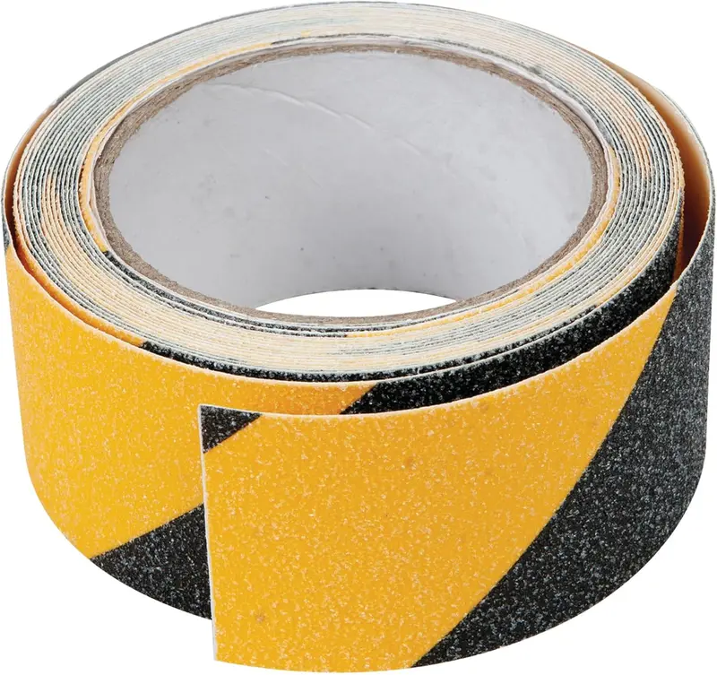 Wilmar W514 Adhesive Grip Safety Tape, Hi-Vis Black & Yellow, 2 In. X 16 Ft. - Pack Of 12 1