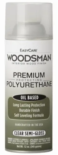 Woodsman Pv23-Aer 12 Oz Can Of Fast Dry Oil Based Clear Semi-Gloss Polyurethane - Quantity Of 5 1