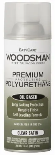 Woodsman Pv39-Aer 12 Oz Can Of Fast Dry Oil Based Clear Satin Polyurethane - Quantity Of 12 1