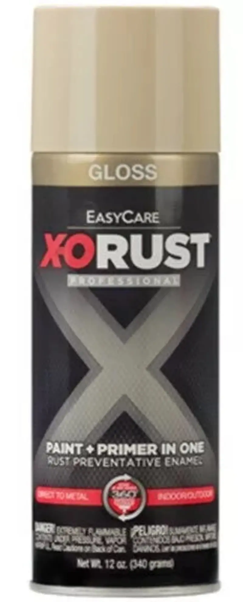 X-O Rust Xop23-Aer 12 Oz Can Of Gloss Almond Anti-Rust Enamel Spray Paint 1