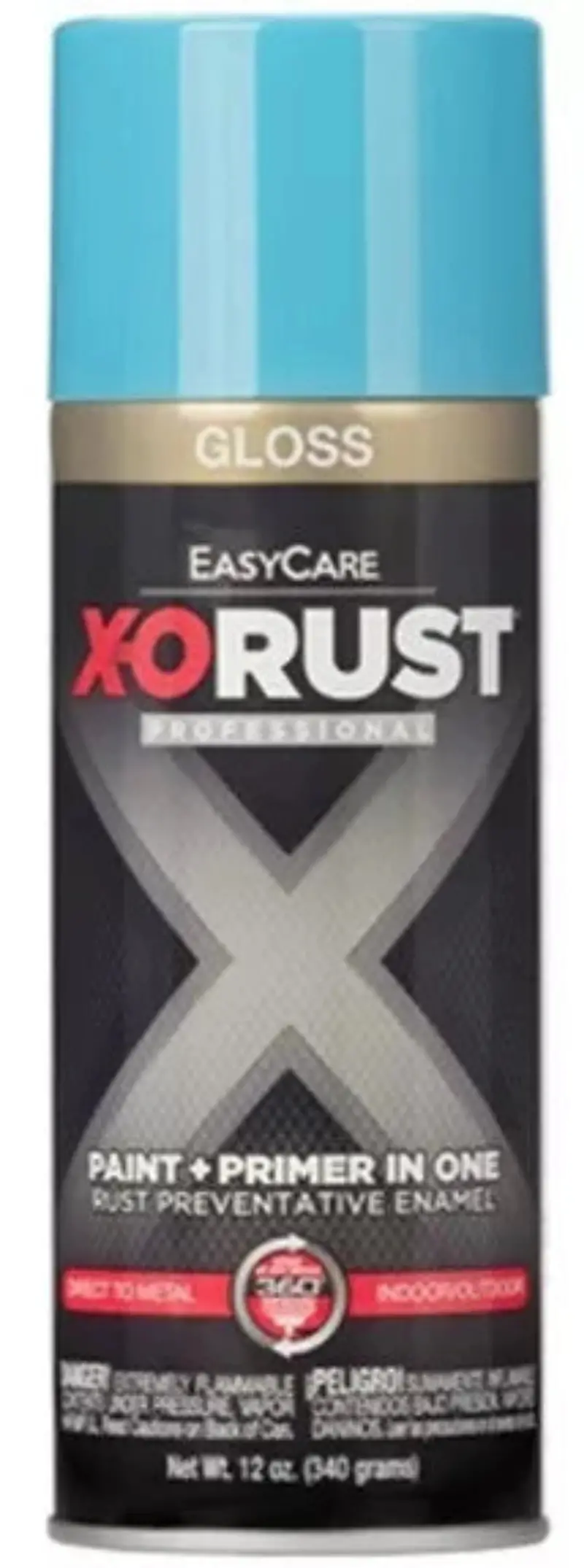 X-O Rust Xop25-Aer 12 Oz Can Of Gloss Light Blue Anti-Rust Enamel Spray Paint 1