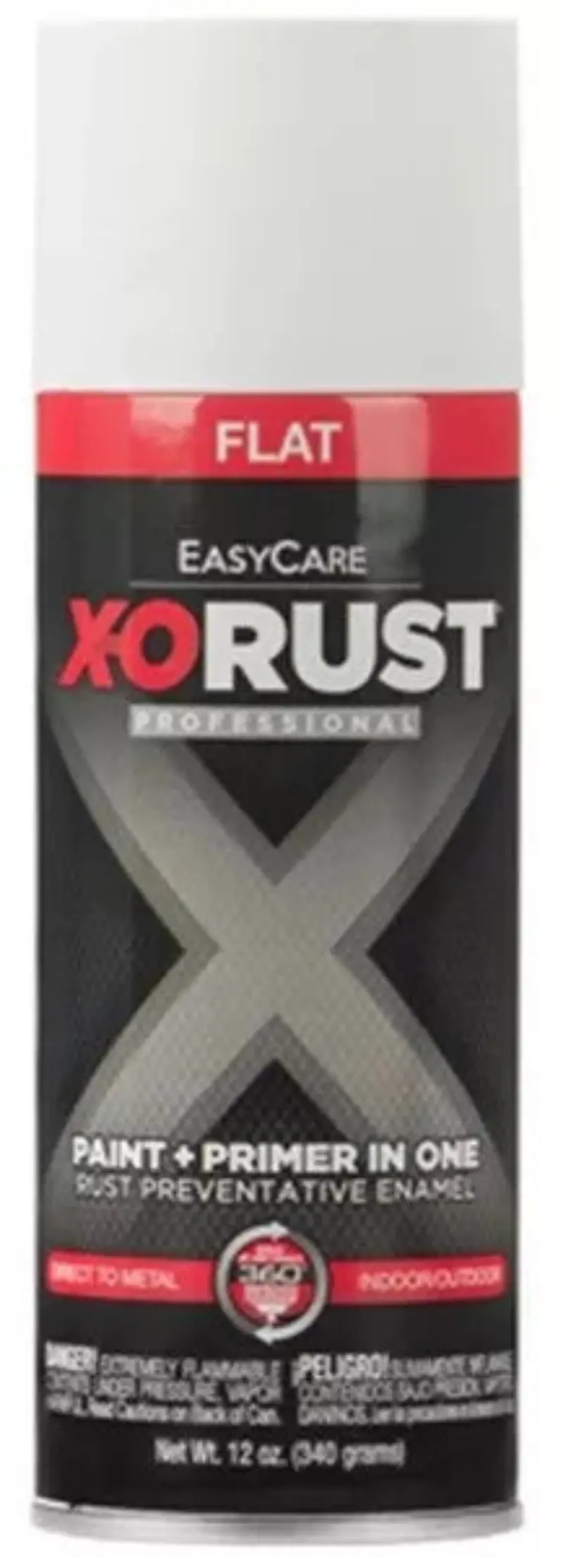 X-O Rust Xop30-Aer 12 Oz Can Of Flat White Anti-Rust Enamel Spray Paint 1