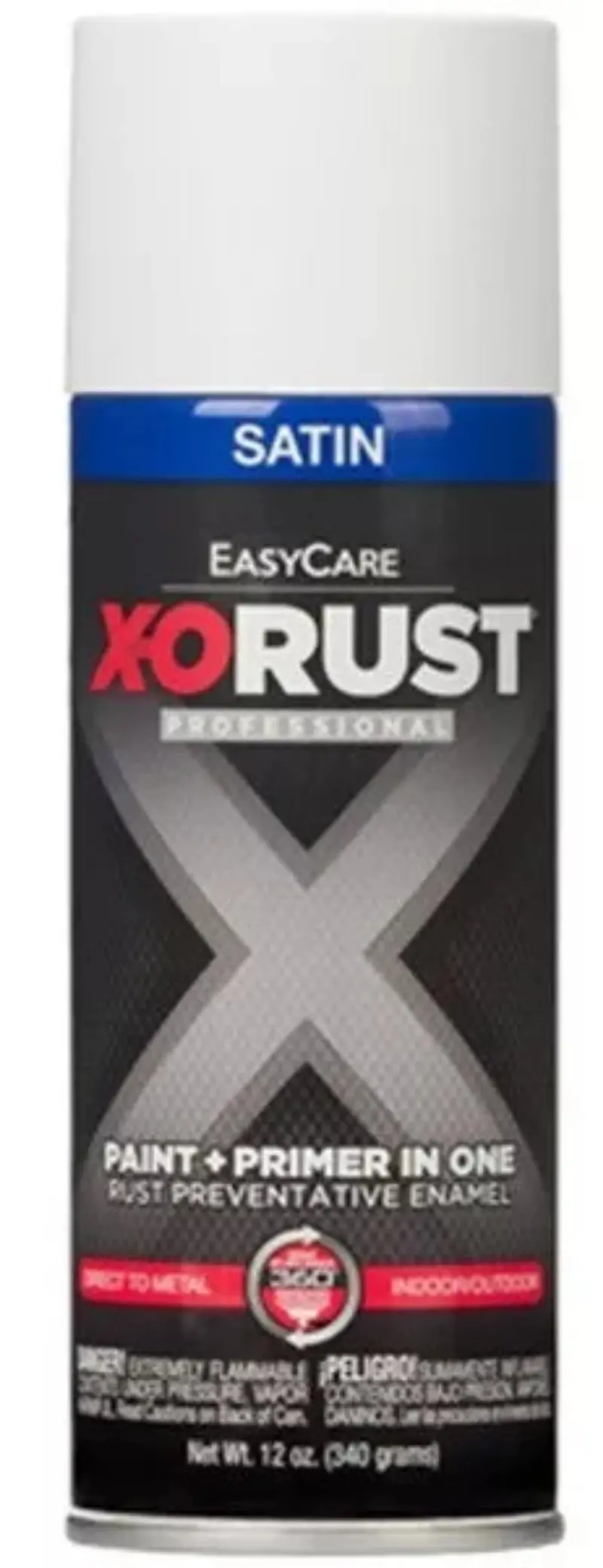 X-O Rust Xop31-Aer 12 Oz Can Of Satin White Anti-Rust Enamel Spray Paint 1