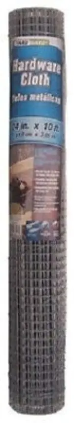 Yardguard 308227B 24" X 10' Ft 1/2" Mesh Galvanized 19 Gauge Hardware Cloth - Quantity Of 2 Rolls 1