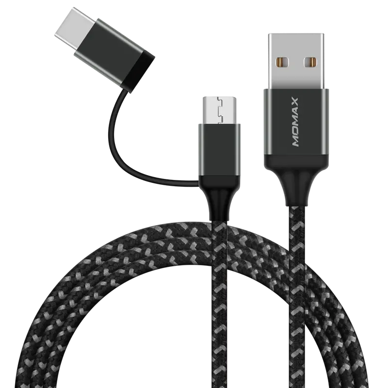 Zero 2-In-1 Usb-C & Micro Usb Cable Android (1M) Dtc11 1