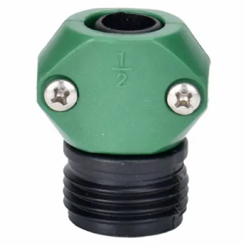Zhejiang 125 1/2" Male Garden Hose End Poly Repair Coupling - Quantity Of 6 1