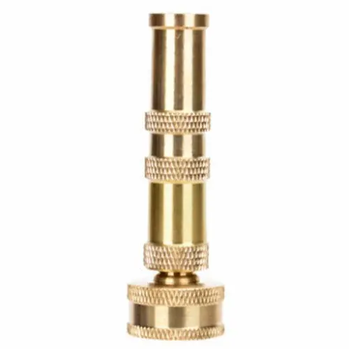 Zhejiang 20039-1 4" Heavy Duty Solid Brass Twist Garden Hose Nozzle - Quantity Of 24 1