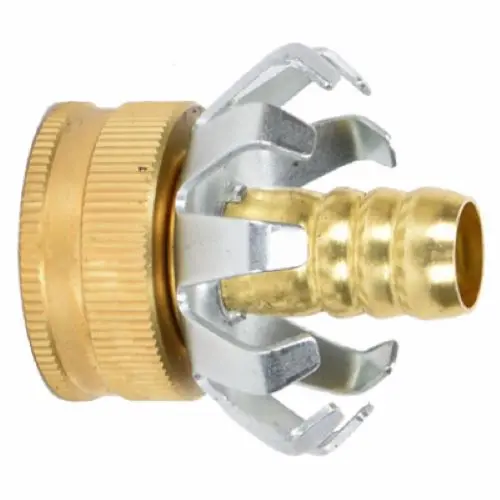 Zhejiang 30068 1/2" Brass Female Clincher Garden Hose End Repair Coupling - Quantity Of 10 1
