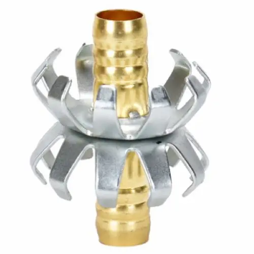 Zhejiang 30071 1/2" Brass Clincher Garden Hose Mender Repair Coupling - Quantity Of 12 1