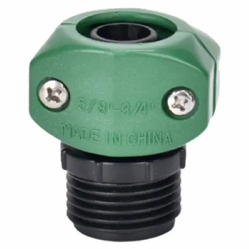 Zhejiang 50005 5/8" & 3/4" Poly Male Garden Hose End Repair Coupling - Quantity Of 36 1