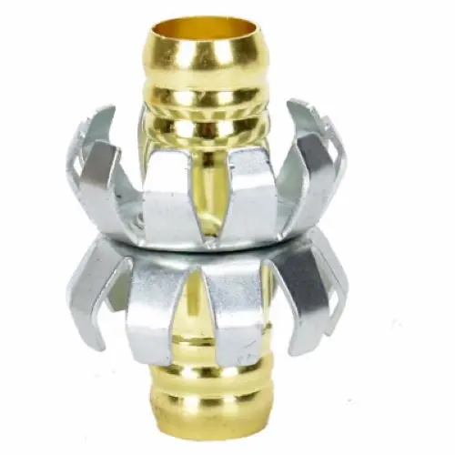 Zhejiang 50012 5/8" Brass Clincher Garden Hose Mender Repair Coupling - Quantity Of 50 1
