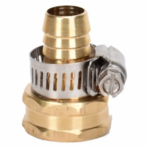 Zhejiang 50034 5/8" Inch Female Brass Barbed Style Garden Hose Repair Mender - Quantity Of 30 1