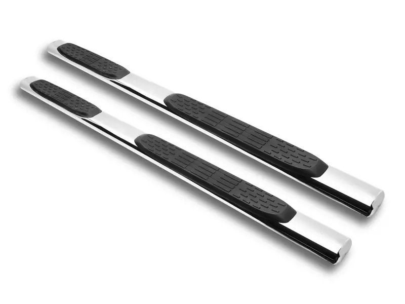 Armordillo Oval Black Side Steps For 2005–2017 Nissan Frontier Crew Cab (5-Inch Width) 1