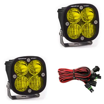 Baja Designs Squadron Sport Amber Led Light Pods – Driving/Combo Pair (557813) 1