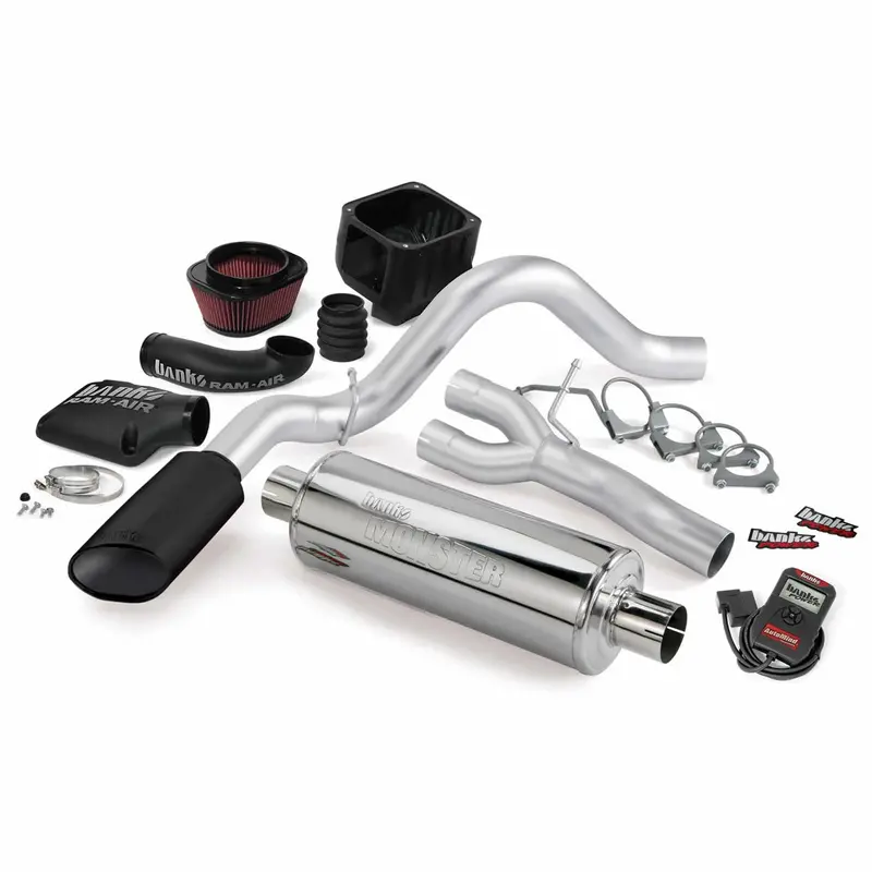 Banks Power Stinger Exhaust System – Single Rear Exit, Stainless Steel With Black Tip (1999–2002 Chevy 4.8L/5.3L Ecsb) 1