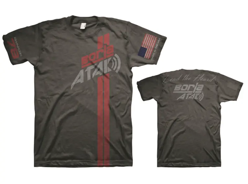Borla 21562 Men’S Atak Charcoal T-Shirt – Small 1