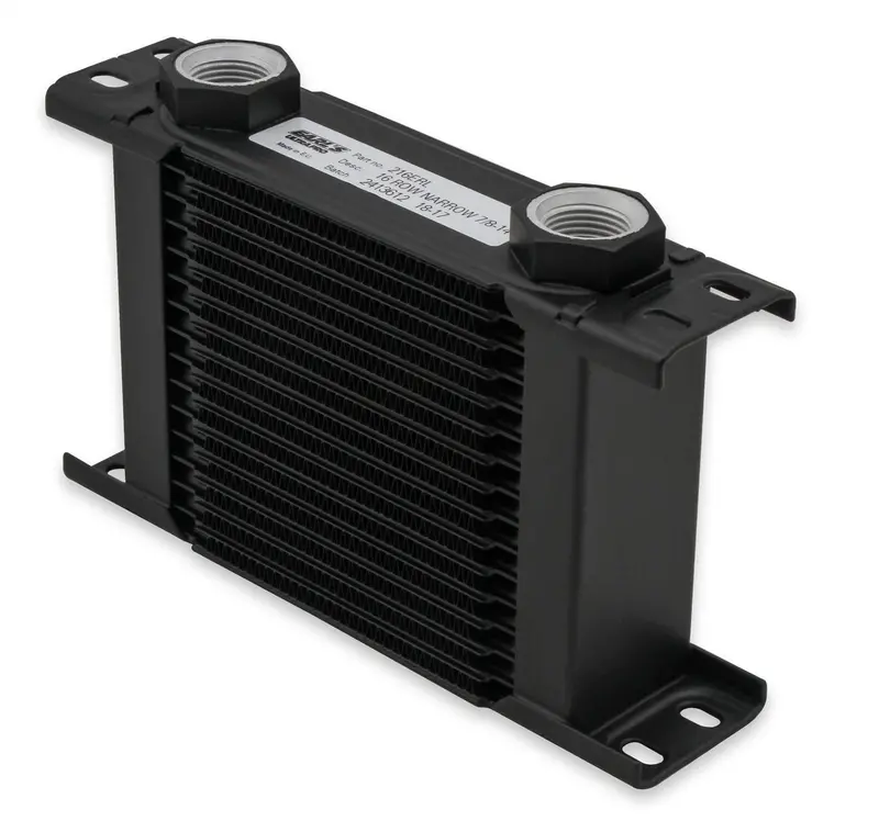 Earl’S 207Erl Ultrapro Oil Cooler – 7-Row, Narrow-Profile Black Cooler With -10An Female Ports 1