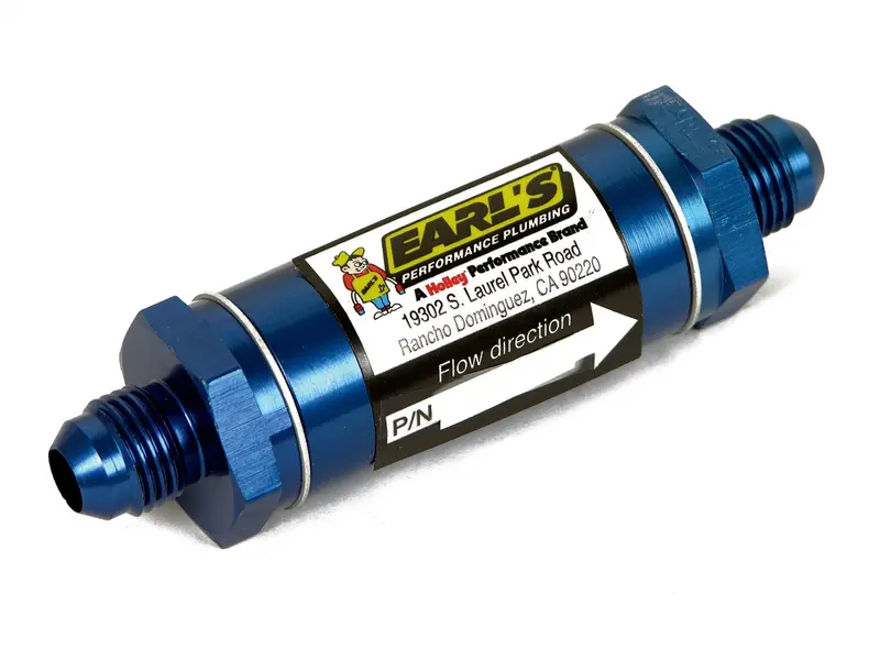 Earl’S 230308Erl Aluminum In-Line Oil Filter – Compact, Reusable, And Ideal For High-Flow Systems 1