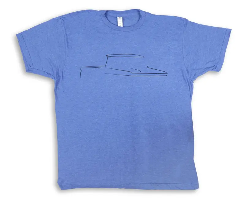 Holley 10298-2Xhol Classic Truck Tee Shirt – Blue, 2X-Large, Fits 1960–1966 Chevrolet C10 1