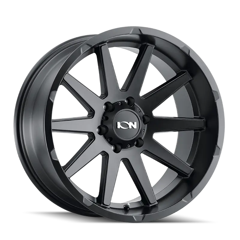 Ion Matte Black Alloy Wheel – 17X9 Inch, 6X139.7 Bolt Pattern, -12Mm Offset, 106Mm Center Bore 1
