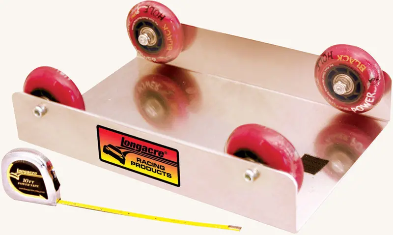 Longacre 52-50853 Stagger Roller – Precision-Machined Aluminum Roller With Measuring Tape 1