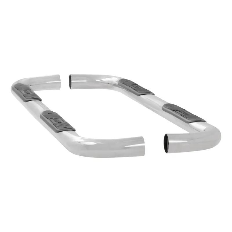 Luverne 461516 Polished Stainless Steel Round Nerf Bars – 3-Inch Tubular, Pair 1