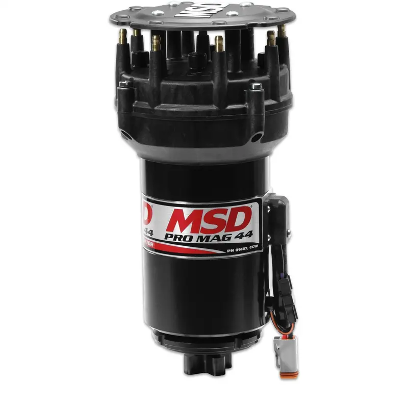 Msd Pro Mag 44-Amp Alternator – Clockwise Rotation With Signature Big Black Cap 1
