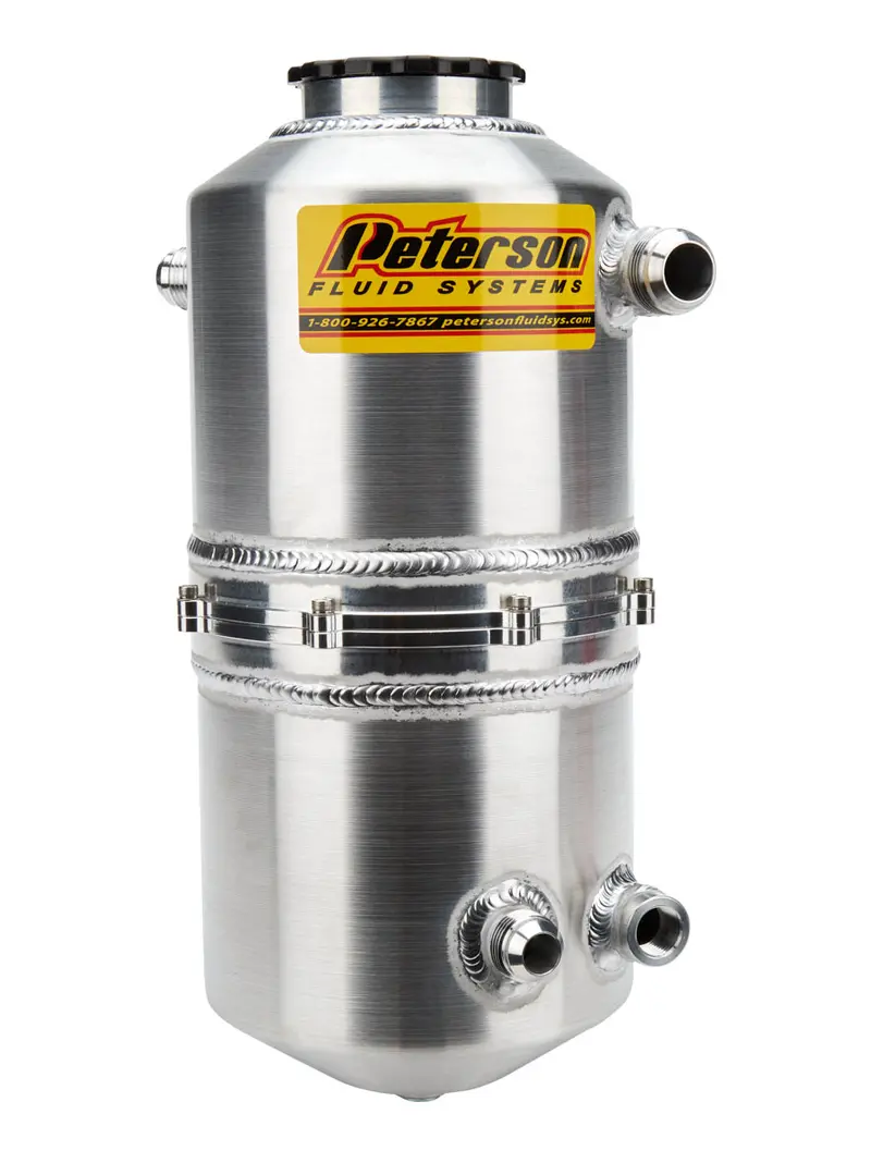 Peterson Fluid 08-0783 1.5-Gallon Two-Piece Drag Racing Oil Tank 1