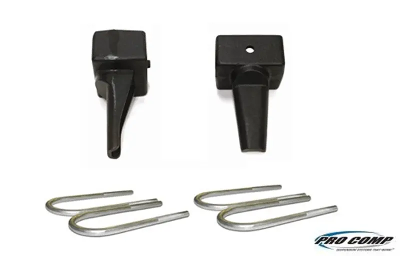 Pro Comp 22256 Rear Lift Block Kit – 3.5" For Ford F-150 (1980–1996), Includes U-Bolts 1