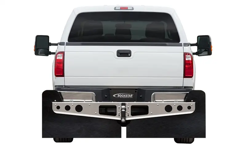 Rockstar 2Xl Hitch-Mount Mud Flaps – Aluminum Frame With Stabilizer Plate 1