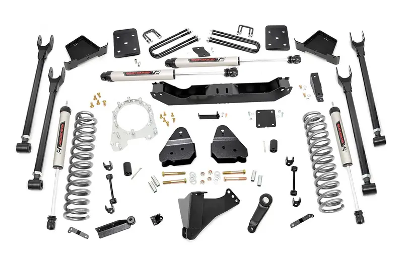 Rough Country 52670 6-Inch 4-Link Lift Kit For 2017–2019 Ford F-250/F-350 4Wd Diesel (No Overload Springs) 1
