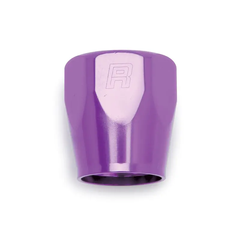 Russell Full-Flow Swivel Hose End – -06An Straight Fitting With Socket, Purple Anodized (2-Pack) 1