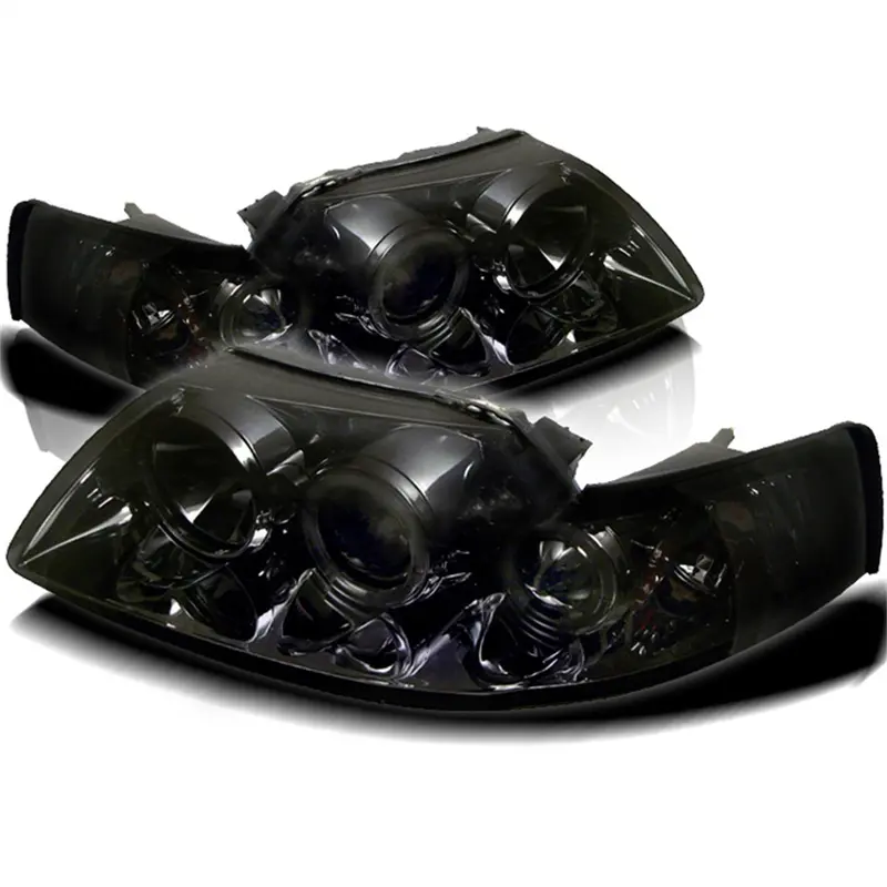 Spyder Auto 5010469 Smoke Halo Projector Headlights – T10 Led Compatible, Pair 1