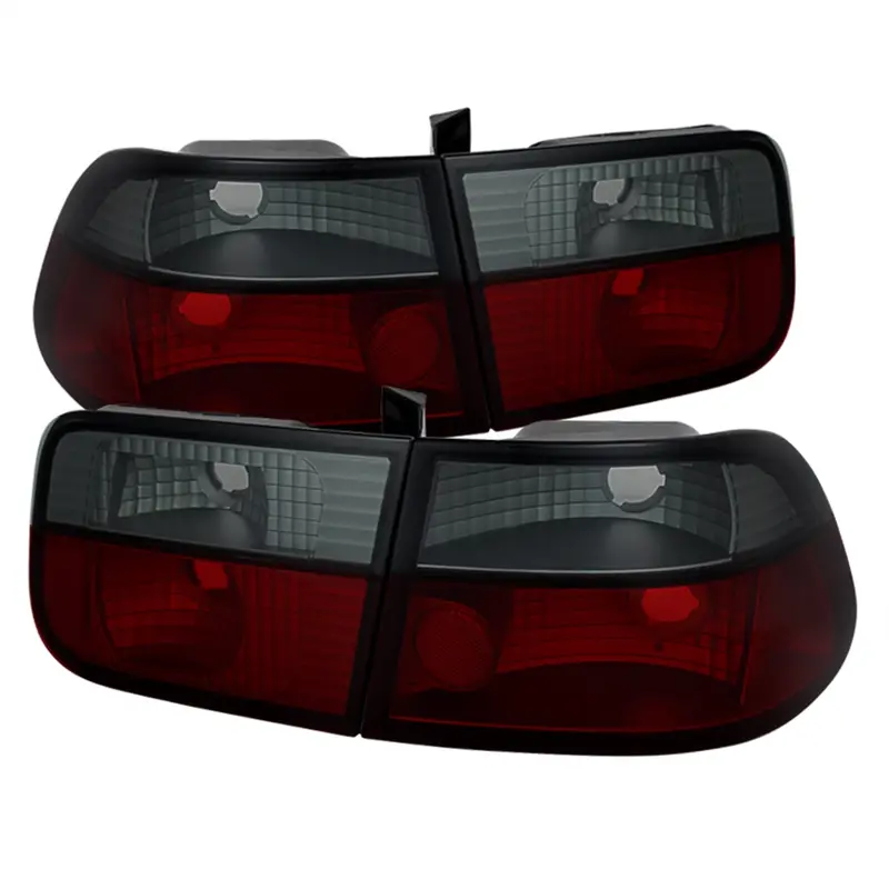 Spyder Auto 5076557 Led Crystal Tail Lights – Red Lens With Smoke Housing 1