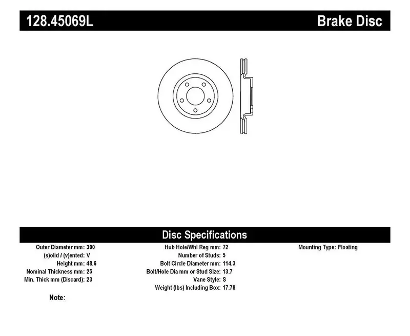 Stoptech Sport Cross-Drilled Front Left Brake Rotor – Precision-Cooled Performance Rotor 1