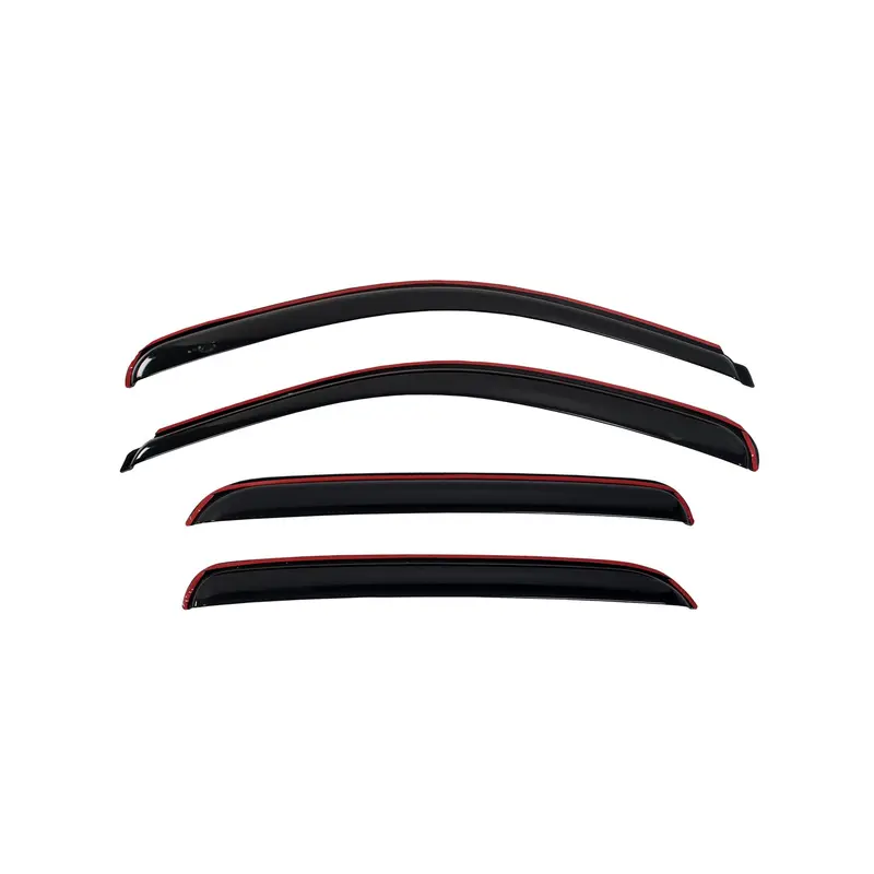 Trailfx In-Channel Smoke Acrylic Window Deflectors – Set Of Four 1