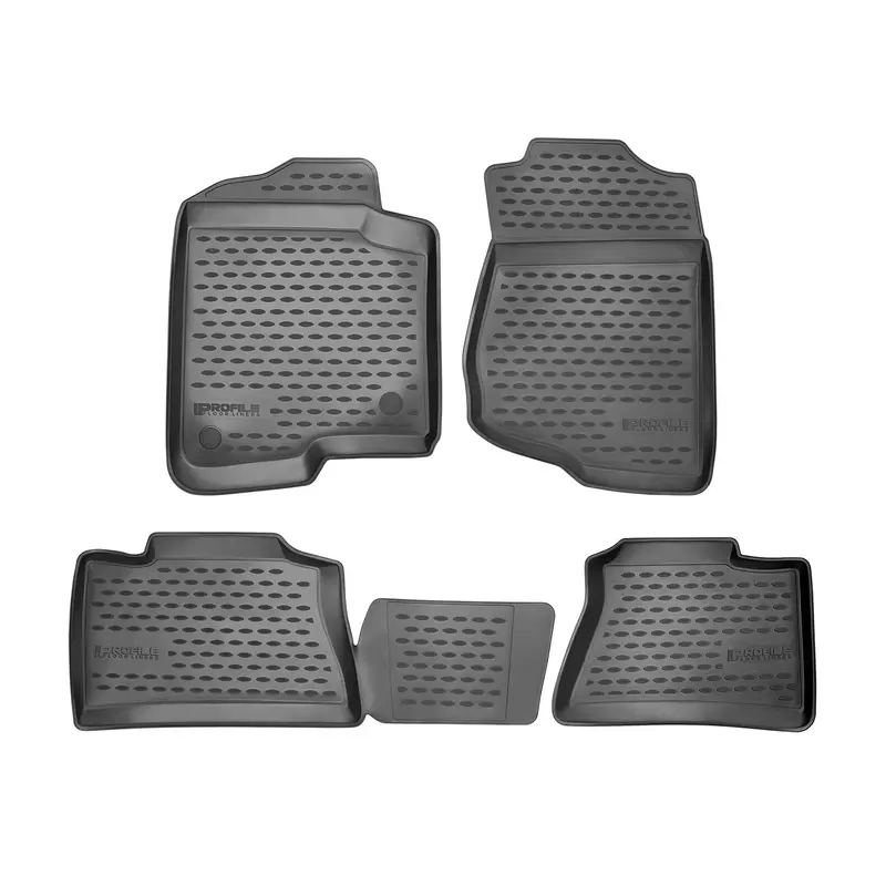 Westin Profile Custom Fit Floor Liners – 4-Piece Black Set (Front & Rear) 1